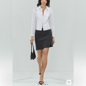 Mango fitted cotton shirt 90s vibe